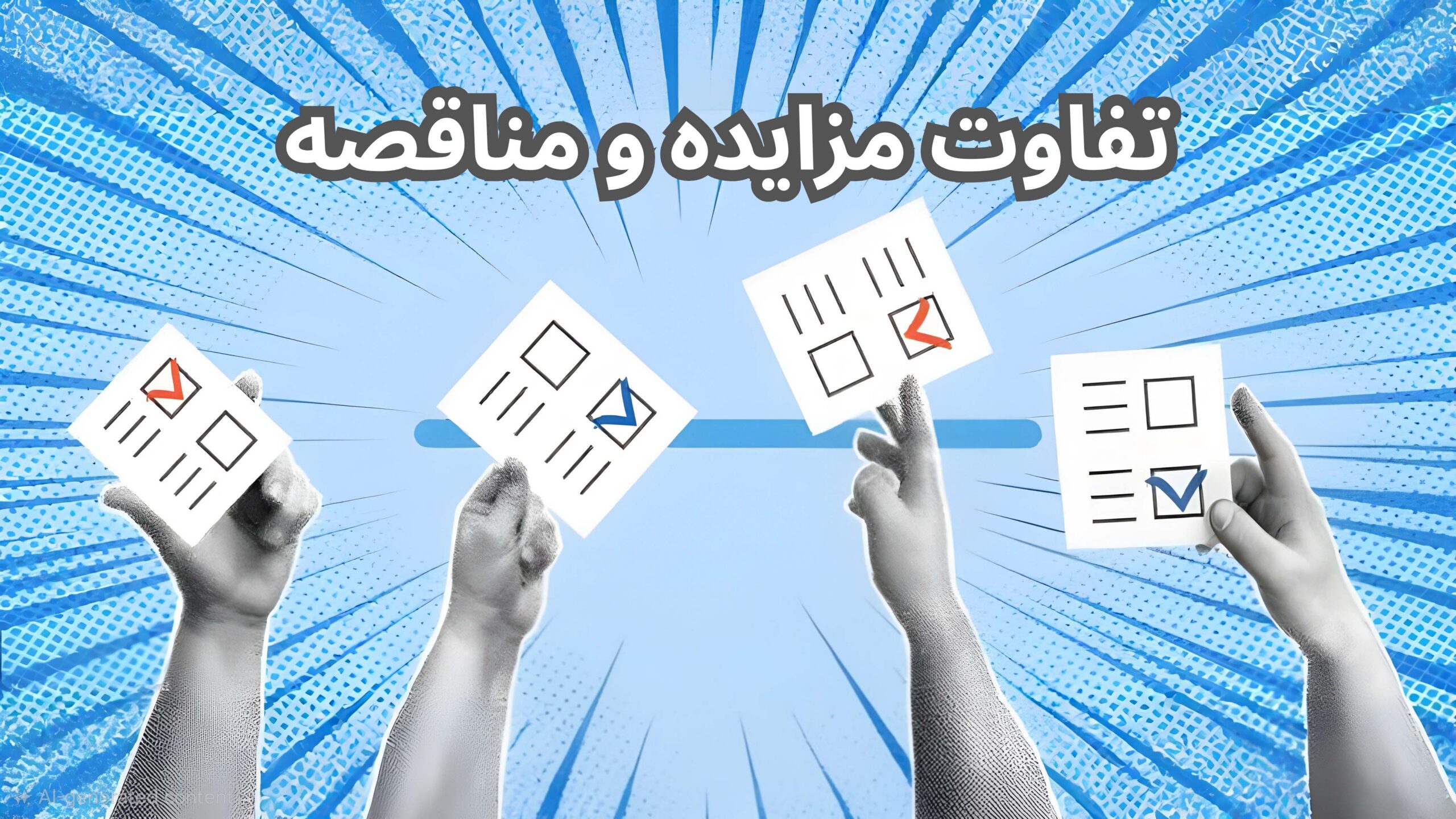 تفاوت مزایده و مناقصه